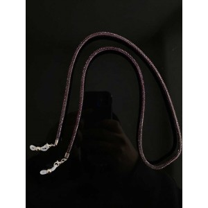 Gözlük Askısı Taşlı Mor 1 Ad.