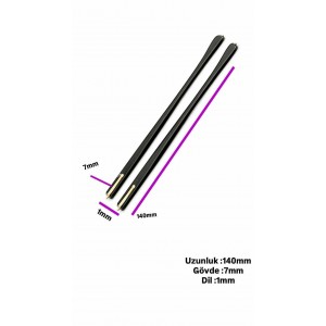 Kemik Yaylı Sap Siyah No:7 10 Ad.