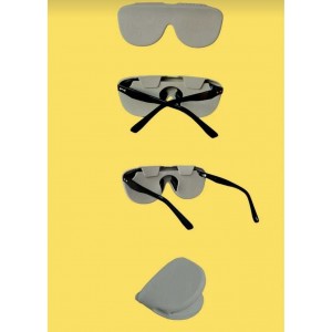 Katlanabilir Silikon Gözlük Kılıfı Bej 1 Ad.