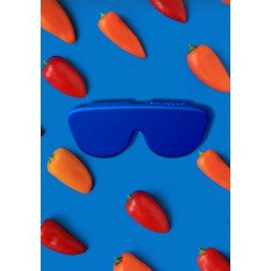 Katlanabilir Silikon Gözlük Kılıfı Lacivert 1 Ad.