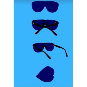 Katlanabilir Silikon Gözlük Kılıfı Lacivert 1 Ad.