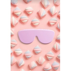 Katlanabilir Silikon Gözlük Kılıfı Pembe 1 Ad.