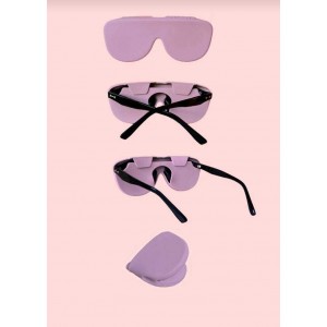 Katlanabilir Silikon Gözlük Kılıfı Pembe 1 Ad.