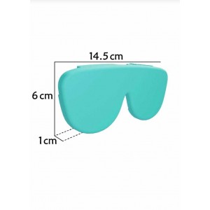 Katlanabilir Silikon Gözlük Kılıfı Turkuaz Mavi 1 Ad.