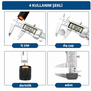 Kumpas Dijital Çelik 150mm
