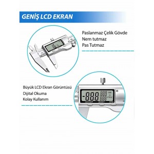 Kumpas Dijital Çelik 150mm