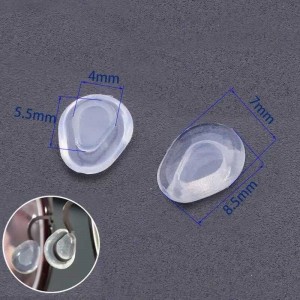 Plaket Silikon Üçgen Şeffaf 10 Ad.