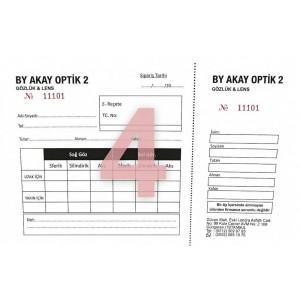 Sipariş Formu Baskılı 14x20cm 2,000 Ad.