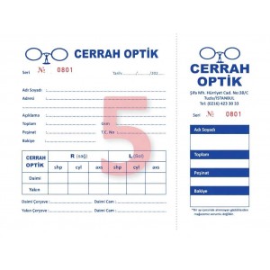 Sipariş Formu Baskılı 14x20cm 2,000 Ad.