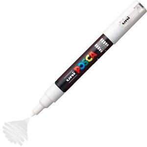 Uniposca 1M İnce Cam İşaretleme Kalemi Beyaz 1 Ad.
